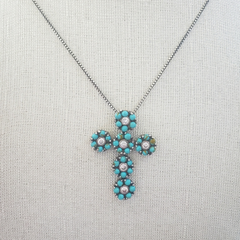 Turquoise Sterling silver necklace